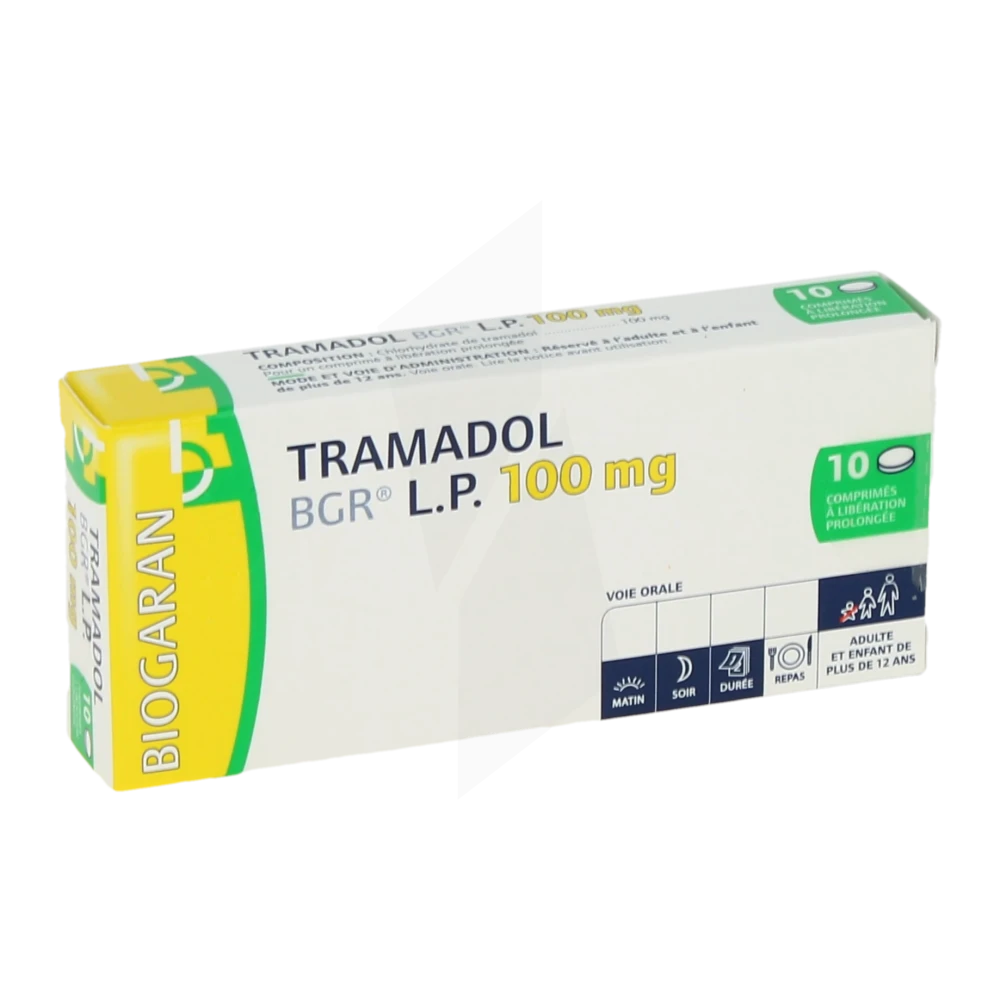 Tramadol Bgr L.p. 100 Mg, Comprimé à Libération Prolongée