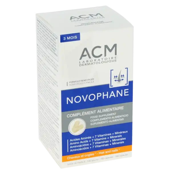 Acm Novophane Gélules Cheveux Et Ongles B/180