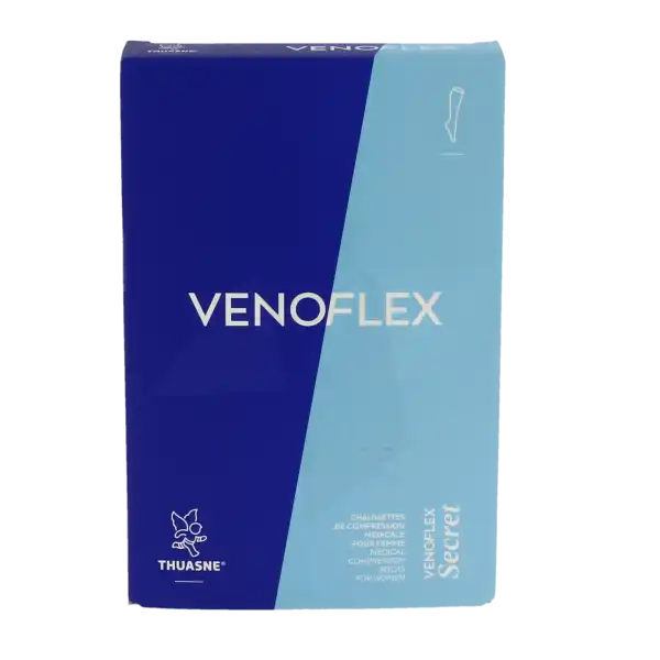 Thuasne Venoflex Secret 2 Chaussette Femme Noir T1n+