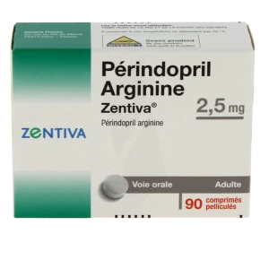 Perindopril Arginine Zentiva 2,5 Mg, Comprimé Pelliculé