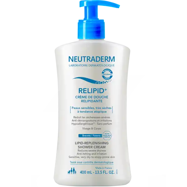 Neutraderm Relipid+ Crème De Douche Relipidante Fl Pompe/400ml