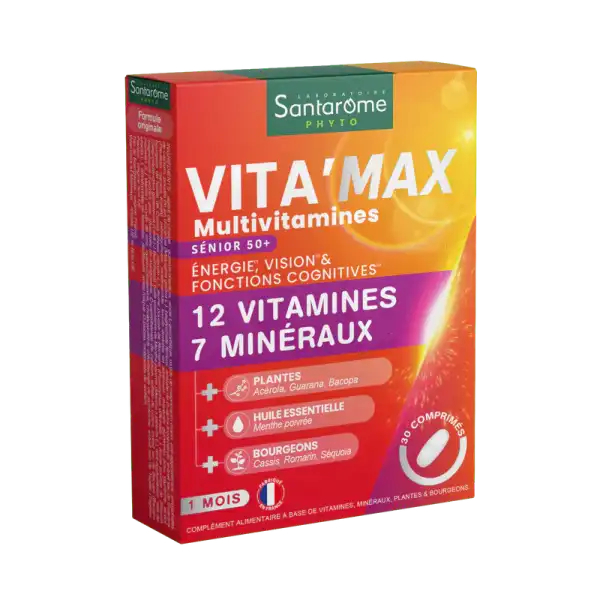 Santarome Vita'max Senior 50+ Comprimés B/30