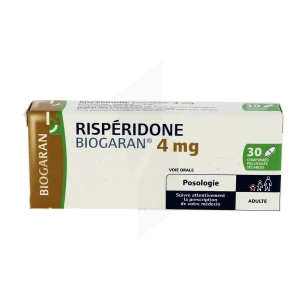 Risperidone Biogaran 4 Mg, Comprimé Pelliculé Sécable