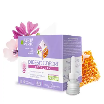 Santé Verte Digest Confort Rectolax Gel Rectal Adulte 6 Canules à Apt