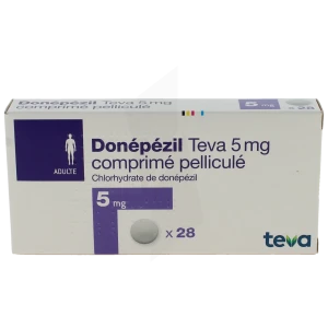 Donepezil Teva 5 Mg, Comprimé Pelliculé