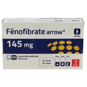 Fenofibrate Arrow 145 Mg, Comprimé Pelliculé