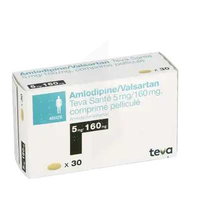 Amlodipine/valsartan Teva Sante 5 Mg/160 Mg, Comprimé Pelliculé à DIJON