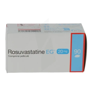 Rosuvastatine Eg 20 Mg, Comprimé Pelliculé