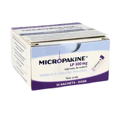 Micropakine L.p. 500 Mg, Granulés à Libération Prolongée En Sachet-dose à Clermont-Ferrand