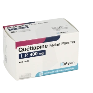 Quetiapine Viatris Lp 400 Mg, Comprimé à Libération Prolongée