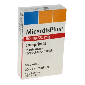 Micardisplus 80 Mg/25 Mg, Comprimé