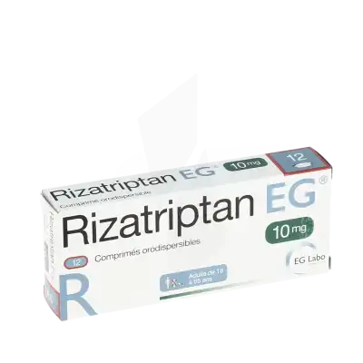RIZATRIPTAN EG 10 mg, comprimé orodispersible