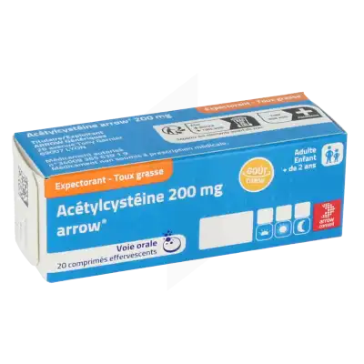 Acetylcysteine Arrow 200 Mg, Comprimé Effervescent à STRASBOURG