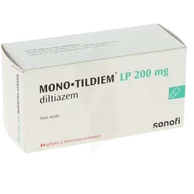 Mono Tildiem Lp 200 Mg, Gélule à Libération Prolongée à ROMORANTIN-LANTHENAY