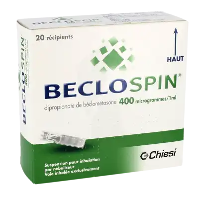 Beclospin 400 Microgrammes, Suspension Pour Inhalation Par Nébuliseur à Bassens