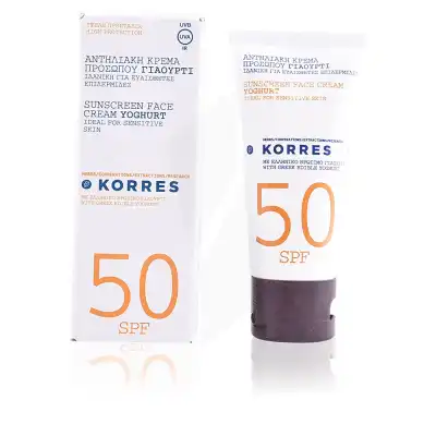 Korres Solaire Spf50 Crème Visage Yaourt T/50ml à TIGNIEU-JAMEYZIEU