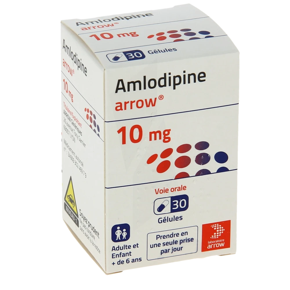 Amlodipine Arrow 10 Mg, Gélule