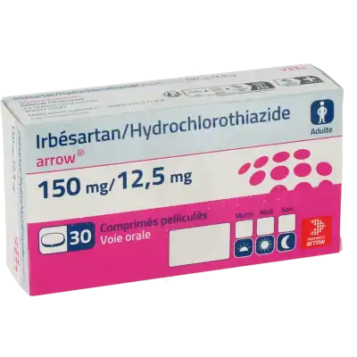 Irbesartan/hydrochlorothiazide Arrow 150 Mg/12,5 Mg, Comprimé Pelliculé à TOULOUSE