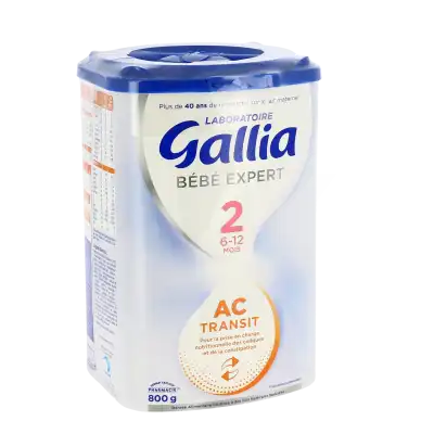 GALLIA BEBE EXPERT AC TRANSIT 2 Lait en poudre B/800g