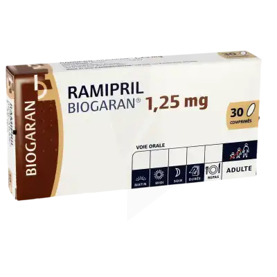 Ramipril Biogaran 1,25 Mg, Comprimé à Blere