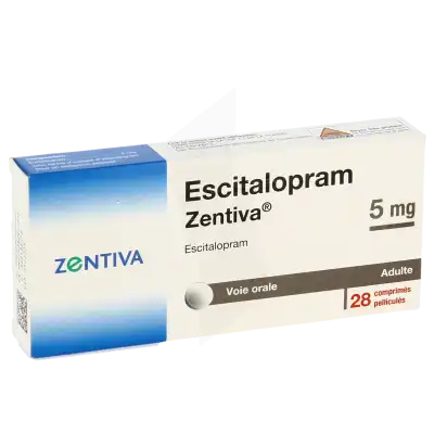 Escitalopram Zentiva 5 Mg, Comprimé Pelliculé à Osny