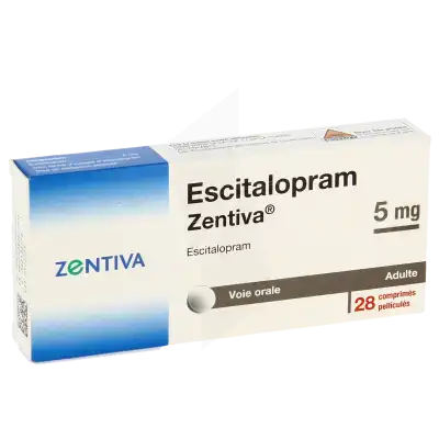 Escitalopram Zentiva 5 Mg, Comprimé Pelliculé à Bordeaux