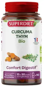 Superdiet Curcuma Thym Bio Gélules B/90 à Ollioules