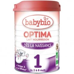 Babybio Optima 2 – Lait de suite bio en poudre au bifidus – Lait pour bébé  de 6 mois à