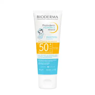 Bioderma Photoderm Pediatrics Minéral Crème Solaire Bébé Spf50 50g à Obernai
