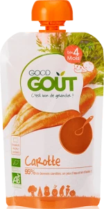 Good Goût Alimentation Infantile Carottes Gourde/120g