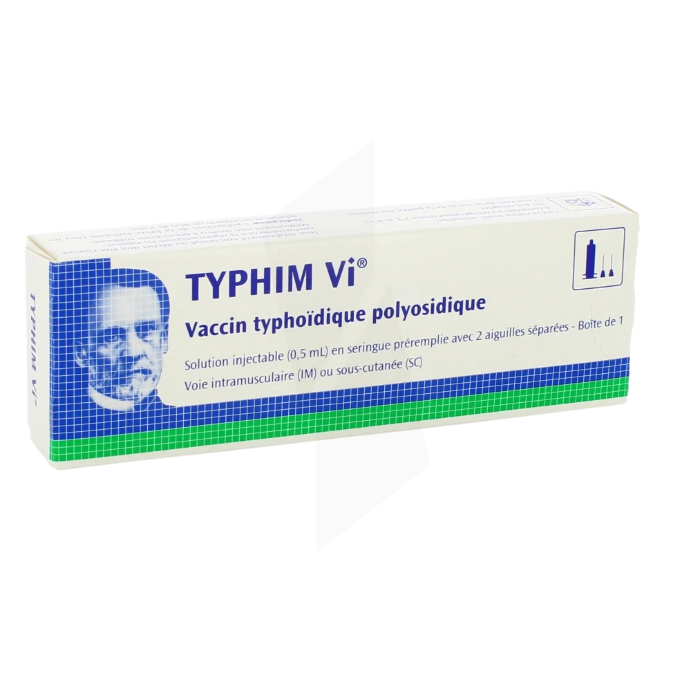 Typhim Vi, Solution Injectable En Seringue Préremplie. Vaccin Typhoïdique Polyosidique