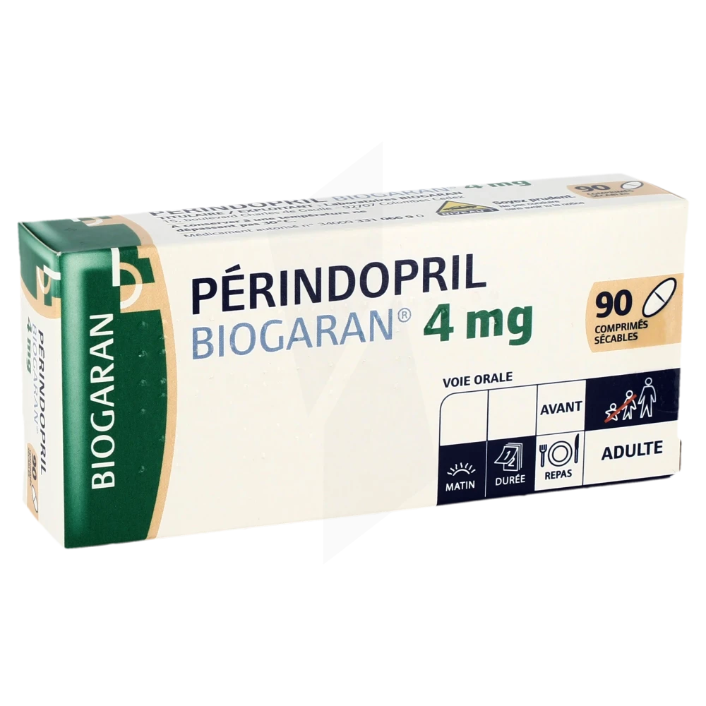 Perindopril Biogaran 4 Mg, Comprimé Sécable