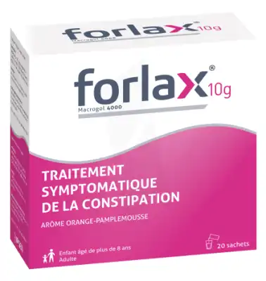 Forlax 10g Poudre Solution Buvable En Sachet 20 Sachets à AMBARÈS-ET-LAGRAVE