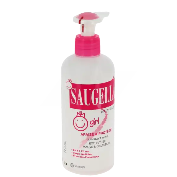 Saugella Girl Savon Liquide Hygiène Intime Fl Pompe/200ml