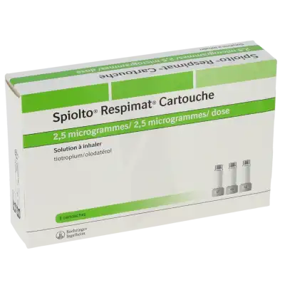 Spiolto Respimat 2,5 Microgrammes/2,5 Microgrammes/ Dose, Solution à Inhaler à Bassens