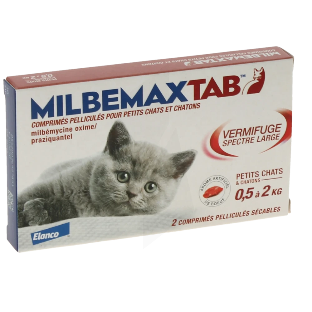 Milbemaxtab 4 Mg/10 Mg Comprimes Pellicules Pour Petits Chats Et Chatons, Comprimé Pelliculé