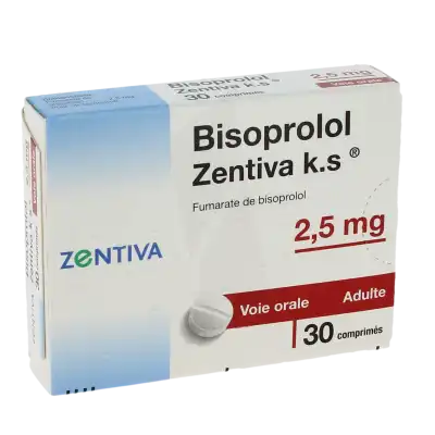BISOPROLOL ZENTIVA K.S 2,5 mg, comprimé