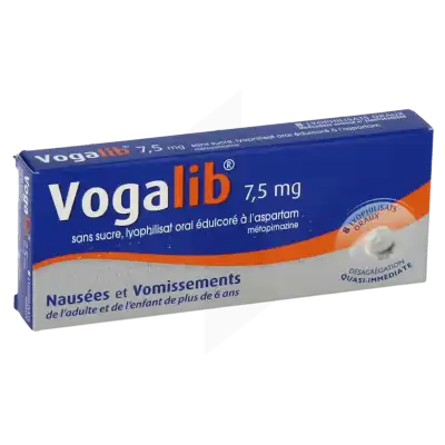 Vogalib 7,5 Mg Sans Sucre, Lyophilisat Oral édulcoré à L'aspartam à Ris-Orangis