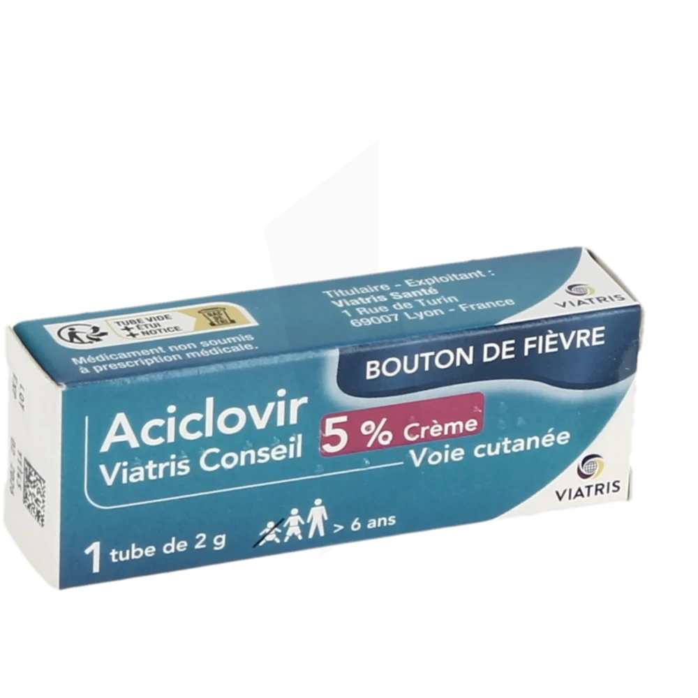 Aciclovir Mylan Pharma 5%, Crème
