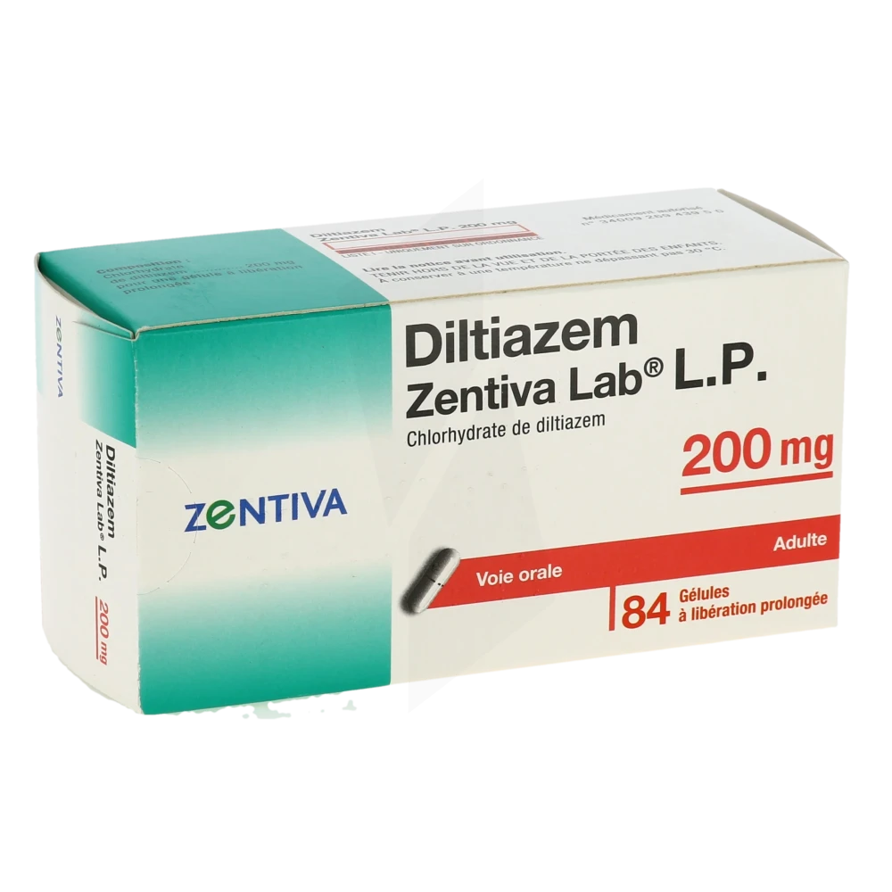 Diltiazem Zentiva Lab Lp 200 Mg, Gélule à Libération Prolongée