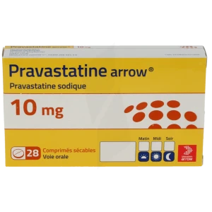 Pravastatine Arrow 10 Mg, Comprimé Sécable