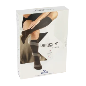 Legger® Classic Classe Ii Chaussettes Noir Taille 3 Normal Pied Fermé