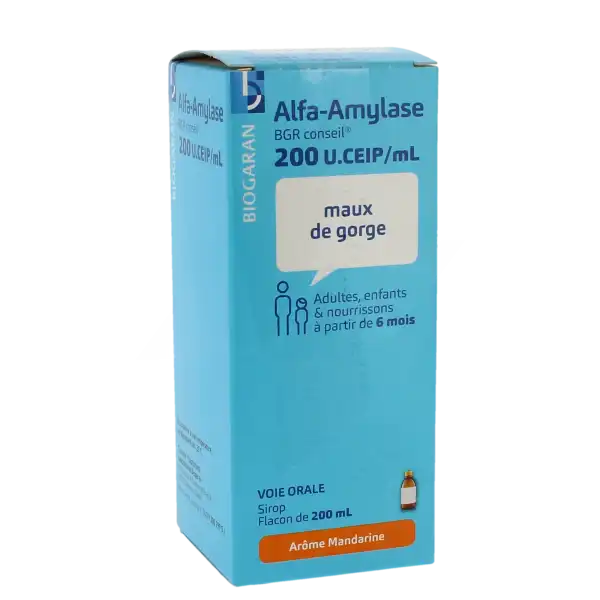 Alfa-amylase Bgr Conseil 200 U.ceip/ml, Sirop