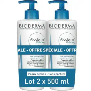 Acheter Bioderma Atoderm Crème Ultra Nourrissante 2Fl pompe/500ml à HEROUVILLE ST CLAIR