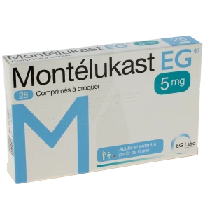 Montelukast Eg 5 Mg, Comprimé à Croquer