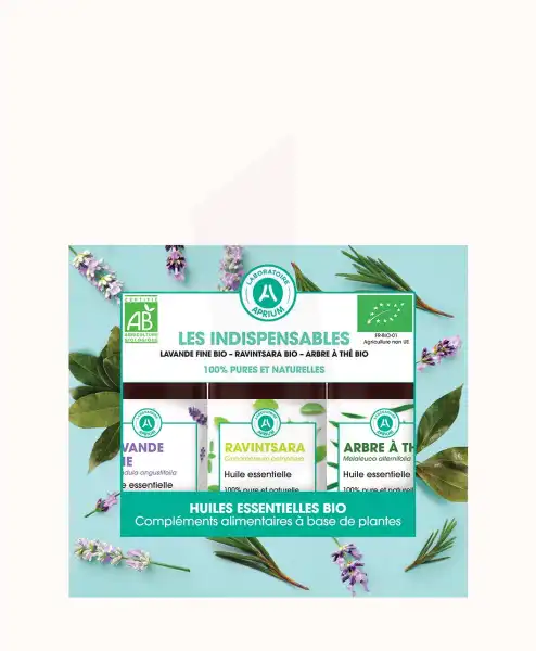 Laboratoire Aprium Coffret Les Indispensables 3 Huiles Essentielles Bio