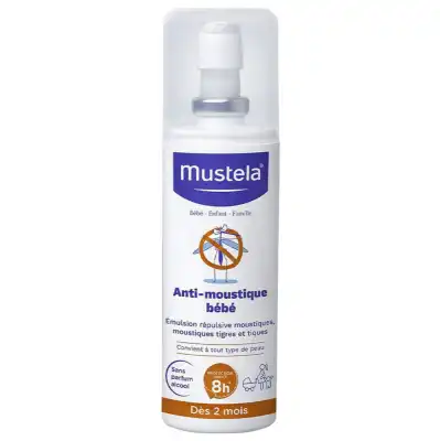 Mustela Bébé Solution Anti-moustique Dès 2mois Fl Pompe/100ml à Sartrouville