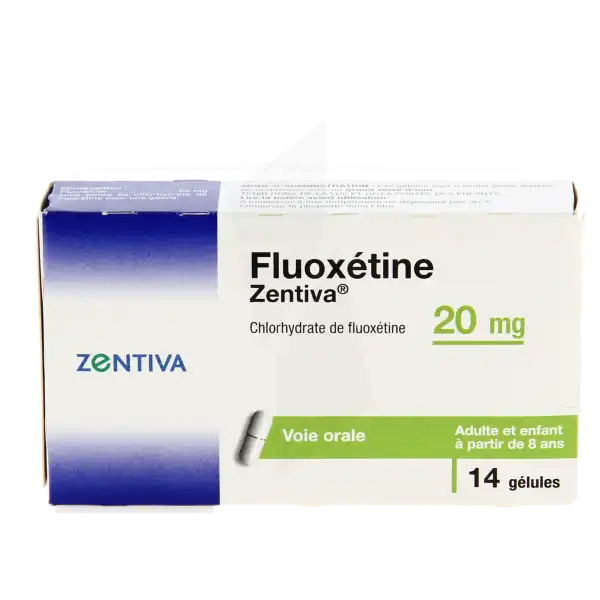 Fluoxetine Zentiva 20 Mg, Gélule