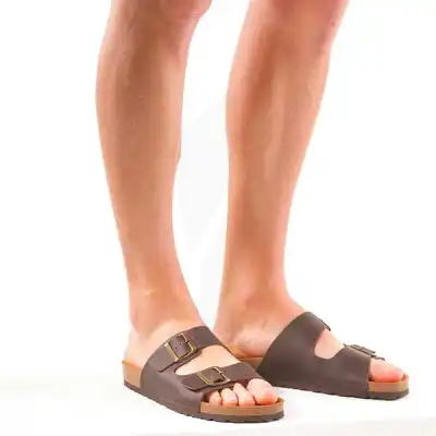 Gibaud - Mules Riviera Boucles - homme    - Brun -  taille 42
