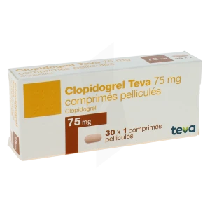 Clopidogrel Teva 75 Mg, Comprimé Pelliculé